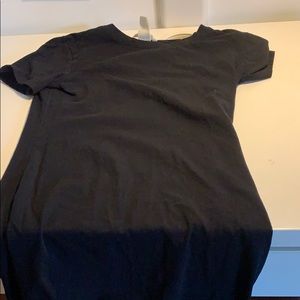 Black fitting T-shirt dress